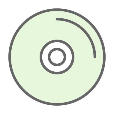 CD mi? Web simgesi basit illüstrasyon