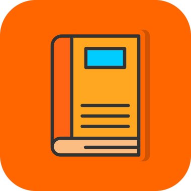 Kitap simgesinin vektör illüstrasyonu 