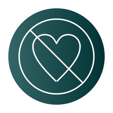 Eşsiz Kalp Vektör Satırı Simgesi