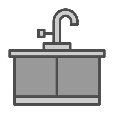 Kitchen sink icon.web simple illustration