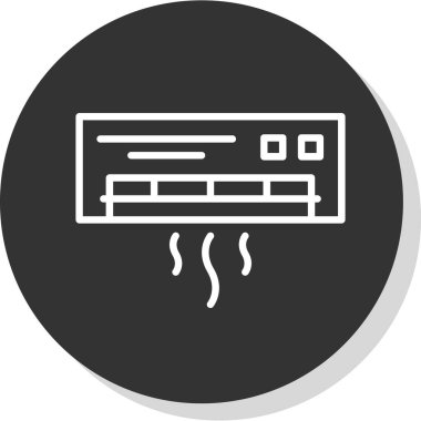 Gaz sobasının vektör simgesi