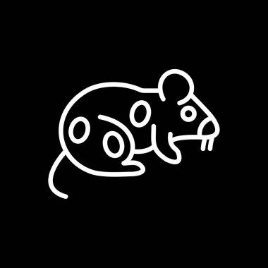 Sıçan! Web simgesi basit illüstrasyon 