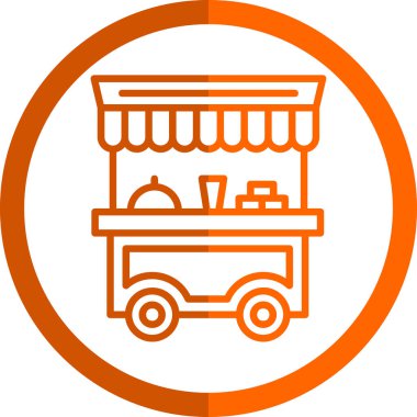 Dükkan. Web simgesi basit illüstrasyon