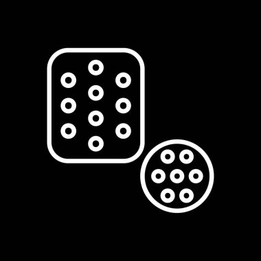 hap simgesi, illüstrasyon, vektör işareti