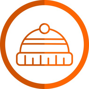 Bir şapka simgesinin vektör illüstrasyonu