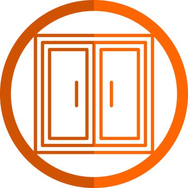 kapı simgesi vektör illüstrasyonu