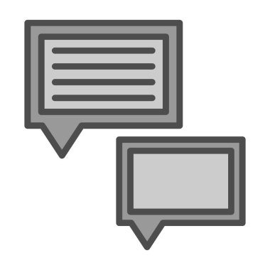 Konuşma baloncukları simgesi, vektör illüstrasyonu