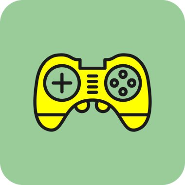 Oyun denetleyici web simgesi basit resimleme izole edilmiş arkaplan 