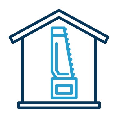 Ev Onarımı Web simgesi vektör illüstrasyonu