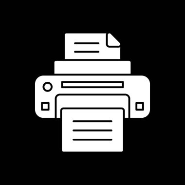  yazıcı web simgesi basit illüstrasyon