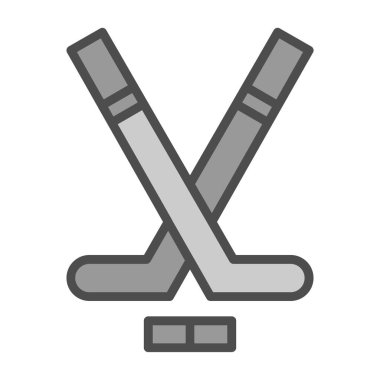 Modern Hokey simgesinin vektör çizimi                          