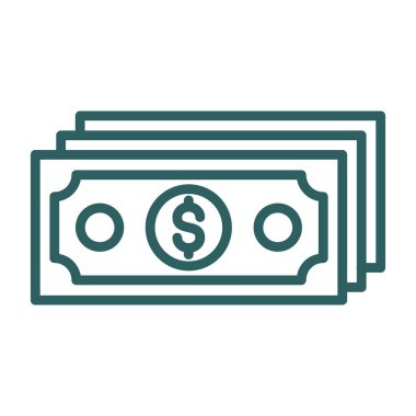  Dolar simgesi vektör illüstrasyon tasarımı