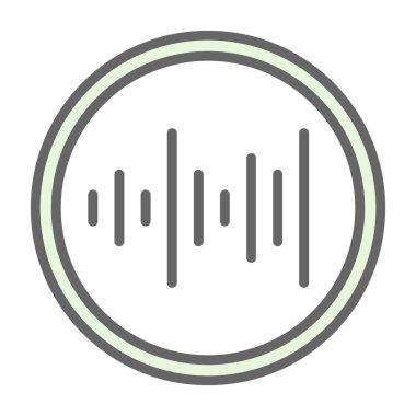 ses dalgaları ikon vektör illüstrasyonu