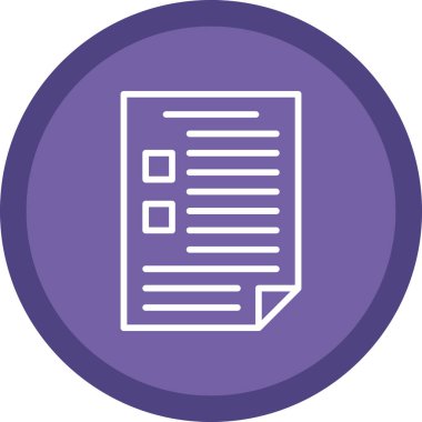 belge simgesi, vektör illüstrasyonu basit tasarım