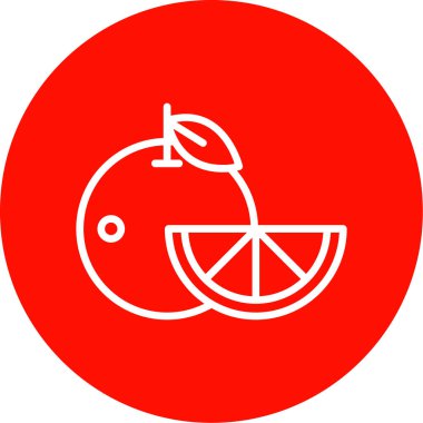 Turuncu simgenin vektör illüstrasyonu