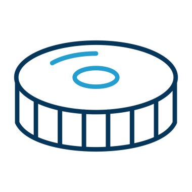 İzole edilmiş yiyecek ve içecek ikonu. Web için yiyecek ve içecek depolama sembolü.