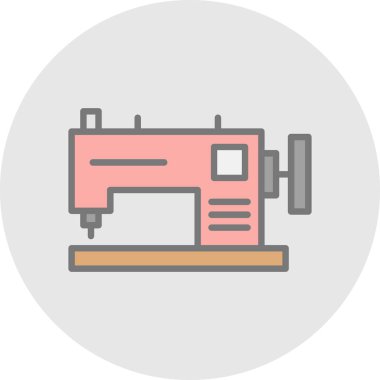 Dikiş makinesi vektör simgesi
