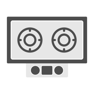 Elektrikli Soba simgesi vektör illüstrasyonu