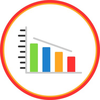 Grafik. Web simgesi basit illüstrasyon 