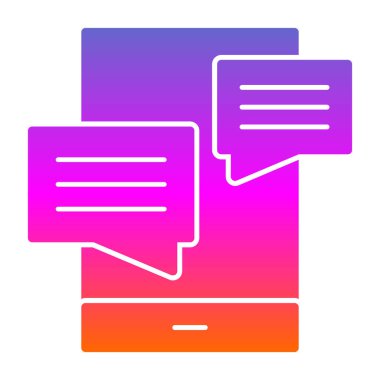 Konuş. İkonum. vektör illüstrasyonu