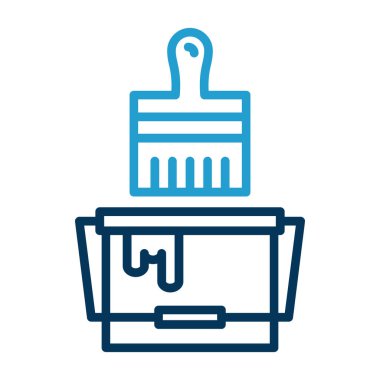 boya fırçası simgesi, satır biçimi