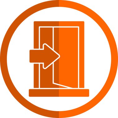 Giriş kapısı işaretinin vektör illüstrasyonu