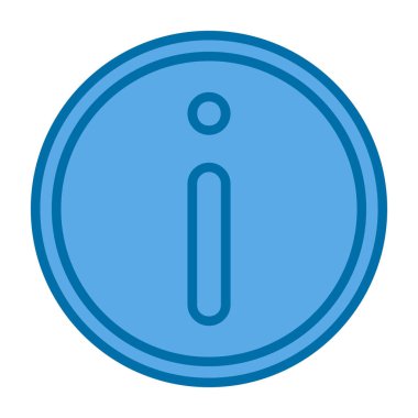 Bilgi işareti. Web basit illüstrasyonu