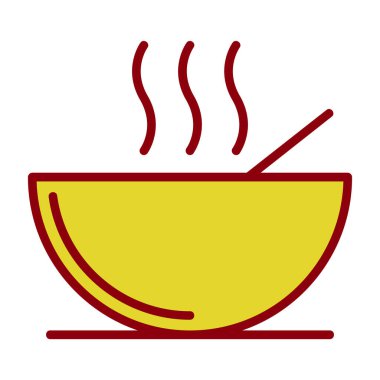 Çorba. Web simgesi basit tasarım