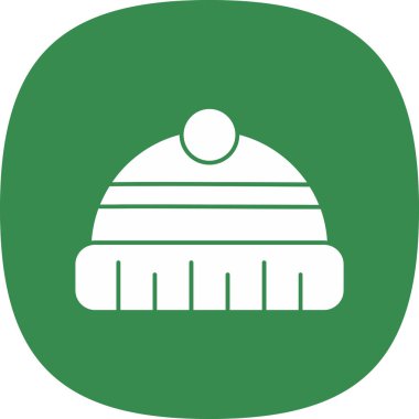 şapka düz vektör simgesi