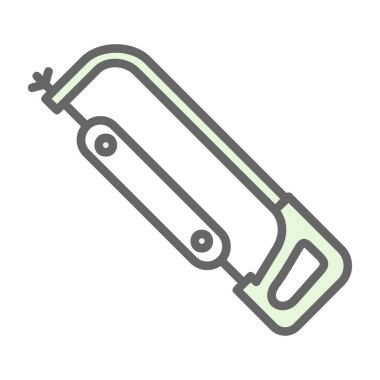 Düz Demir Testere aracı vektör illüstrasyonu