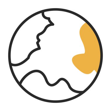 Yeryüzü ikonu vektör illüstrasyonuName                   