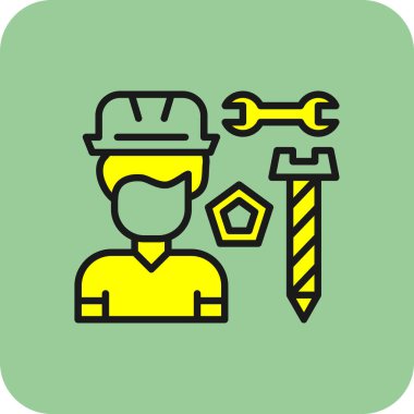 Yapı adamı simgesi, vektör