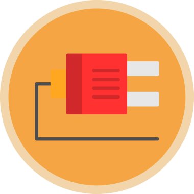 Plug web simgesi, simge illüstrasyonu