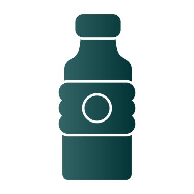 Su şişesi ikonu. özet çizimi 