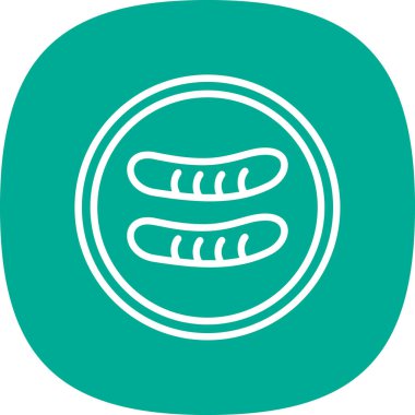 Ekmek simgesinin vektör illüstrasyonu