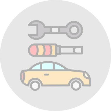 araba anahtarı vektör illüstrasyonu