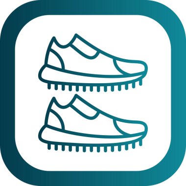 vektör ayakkabı simgesi, basit vektör illüstrasyonu