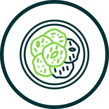 Taze salatalık. Basit tasarım