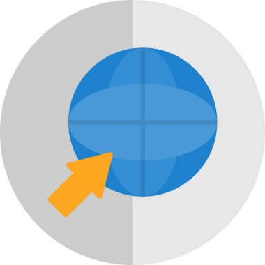 iş ve teknoloji düz simge, vektör, illüstrasyon