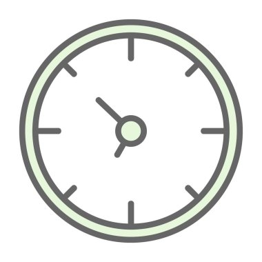 Saat. Web simgesi basit illüstrasyon                  