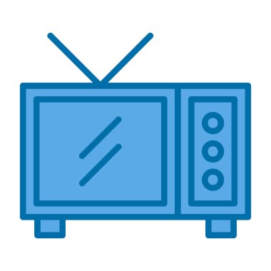 Televizyon web simgesi, simge illüstrasyonu