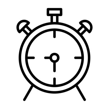 çalar saat simge vektör çizim