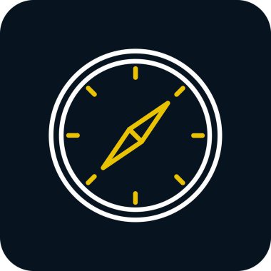 vector illustration of Compass modern icon            