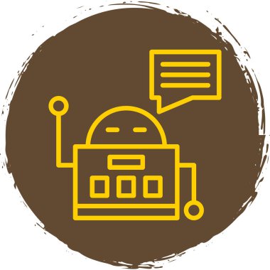 Chatbot simgesi vektör çizimi