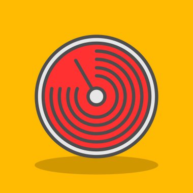 Radar modern simgesinin vektör illüstrasyonu              