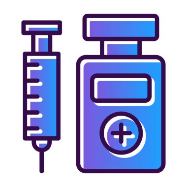 şırınga simgesi vektör illüstrasyon tasarımı