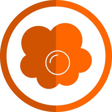 Kızarmış yumurta simgesi, vektör illüstrasyonu