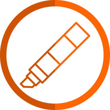 Kalem. Web simgesi basit illüstrasyon