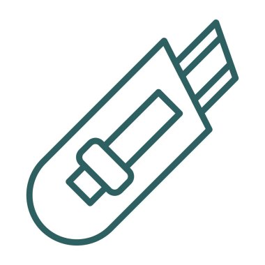 Cutter ağ simgesi vektör illüstrasyonu