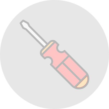 tornavida aracı simge vektör illüstrasyon tasarımı